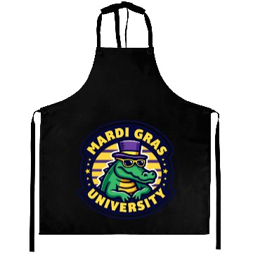 Discover Mardi Gras University Alligator Men's Mardi Gras Aprons