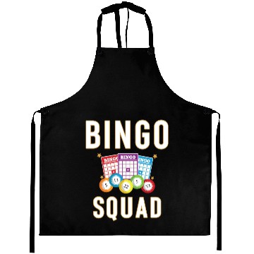 Discover Bingo Squad Bingo Card Player Gift Aprons