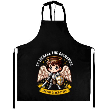 Discover Saint Michael the Archangel Catholic Pray for kids Aprons