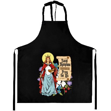 Discover St. Dymphna Purity Lily Patron Saint Mental Health Aprons