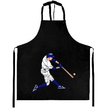 Discover baseball player hitting ball with bat Aprons