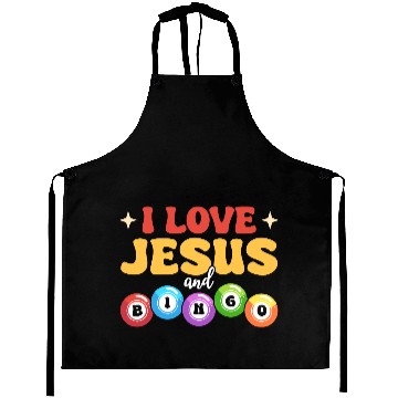 Discover I Love Jesus and Bingo Aprons
