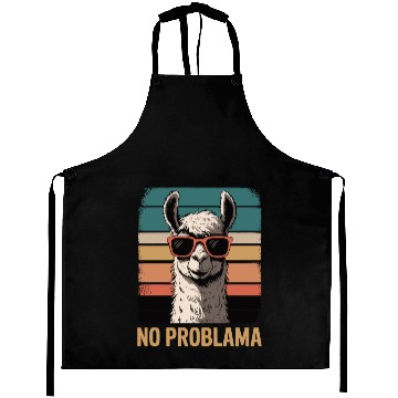 Discover No Problama Llama Aprons