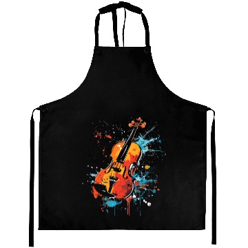 Discover Violin Streetart Aprons