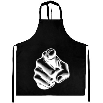 Discover Classic Iconic Finger Pointing Hand Gesture Aprons
