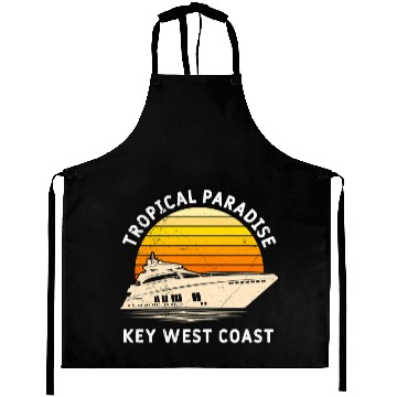 Discover Florida TROPICAL PARADISE KEY-WEST COAST Aprons