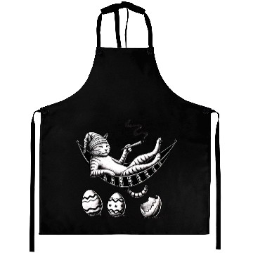 Discover Easter Cat Chill Mode Aprons