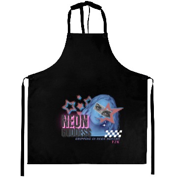 Discover Neon Goddess Y2K Aprons Design