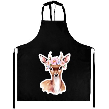 Discover deer with flower Aprons