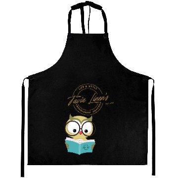 Discover The Wise Coaching Owl Aprons by Tavia Linen
