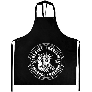 Discover Resist Fascism ~ Embrace Freedom Aprons