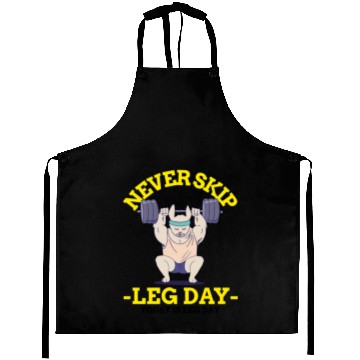 Discover Never Skip leg Day Aprons