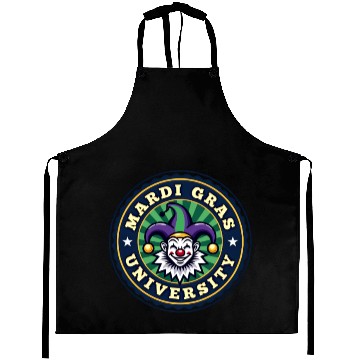 Discover Mardi Gras University Clown Men's Mardi Gras Aprons