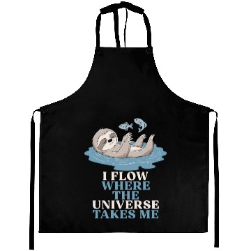 Discover Pisces Zodiac Sloth I Flow Where The Universe Aprons