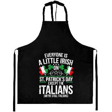 Discover Italian St Patrick Day Funny Irish Shamrock Aprons