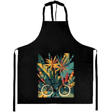 Discover Cycling Comic Look Aprons