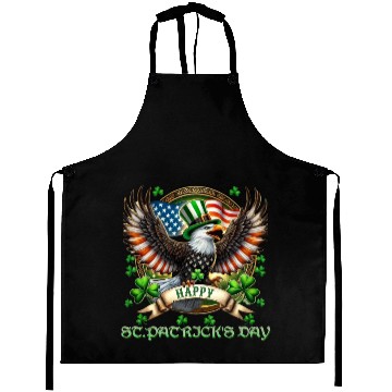 Discover Happy St. Patricks Day Eagle With Shamrock And Aprons