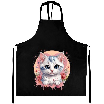 Discover Flower Cat Aprons
