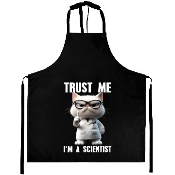 Discover Trust Me I'm A Scientist Science Cat Meme Aprons
