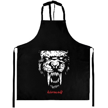 Discover Fierce Werewolf Roar Aprons