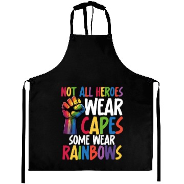 Discover Not All Heroes Wear Capes LGBTQ+ Pride Equality Aprons