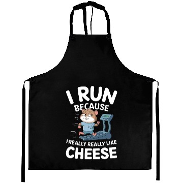 Discover I Run Because I Really Really Like Cheese Aprons