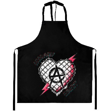 Discover Anarchy Heart - Gothic Love Aprons