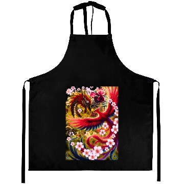 Discover Chinese Dragon and Phoenix Aprons