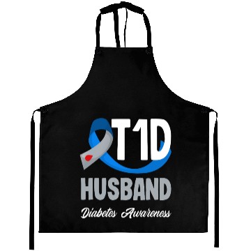 Discover T1D Husband Diabetes Type 1 Awareness Aprons