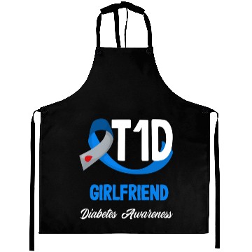 Discover T1D Girlfriend Diabetes Type 1 Awareness Aprons