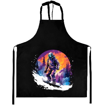 Discover Snowboarding 80s Look Aprons