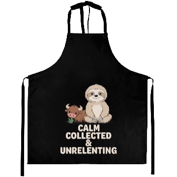 Discover Taurus Zodiac Sloth Calm Collected & Unrelenting Aprons