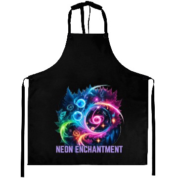 Discover Neon Enchantment - Magic made visible Aprons