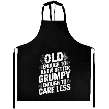 Discover Grumpy Old Man Aprons