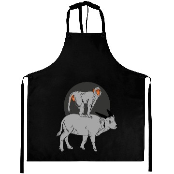 Discover Monkey On the Cow Aprons