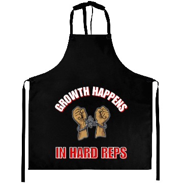 Discover Breaking Limits: Growth Happens in the Hard Reps Aprons
