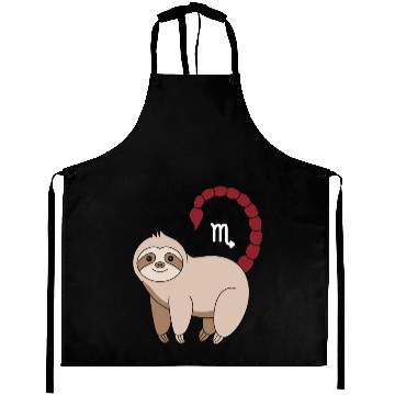 Discover Scorpio Zodiac Sloth with Scorpio Sign Tail Aprons