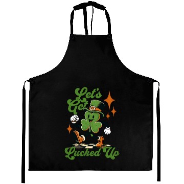 Discover Let's Get Lucked Up Saint Patrick's Day Retro Aprons