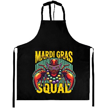 Discover Mardi Gras Crayfish Squad Celebration Aprons