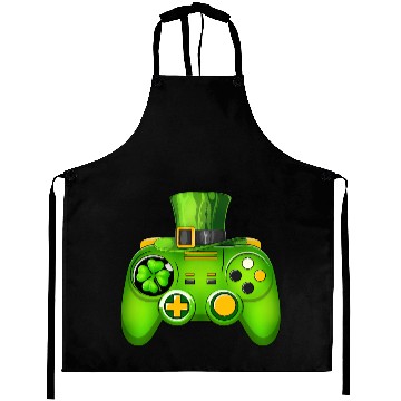 Discover Video Game Controller Irish Gamer St Patricks Day Aprons