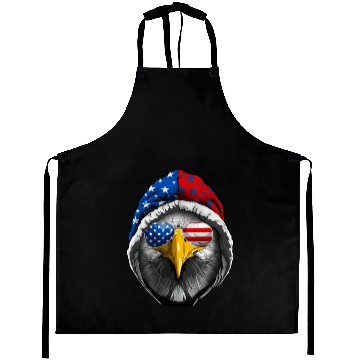 Discover American Flag Patriotic Eagle 4th of July Aprons