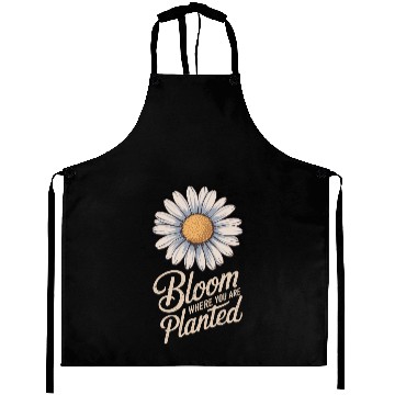Discover Daisy Flower Bloom Where You Are Planted Aprons