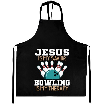 Discover Jesus Is My Savior Bowling Is My Therapy Aprons