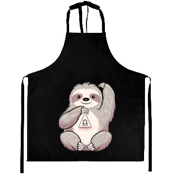 Discover Libra Zodiac Sloth Balancing Symbol Charm Aprons