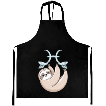 Discover Pisces Zodiac Sloth Embracing Your Cosmic Calm Aprons
