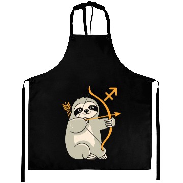 Discover Sagittarius Zodiac Sloth Archer Adventure Aprons