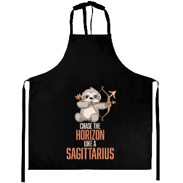 Discover Chase The Horizon Like A Sagittarius Zodiac Sloth Aprons