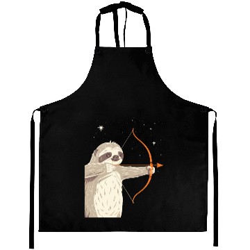 Discover Sagittarius Zodiac Sloth Archer in the Stars Aprons