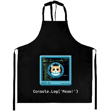 Discover Console.Log('Meow!') Cat Coding Aprons