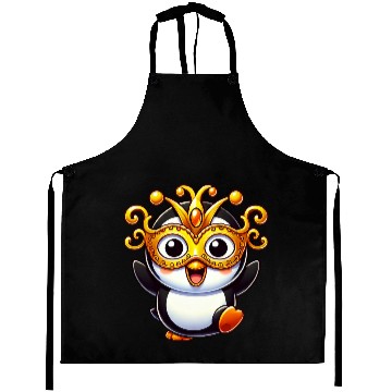 Discover Mardi Gras Penguin Mask Carnival Costume Aprons